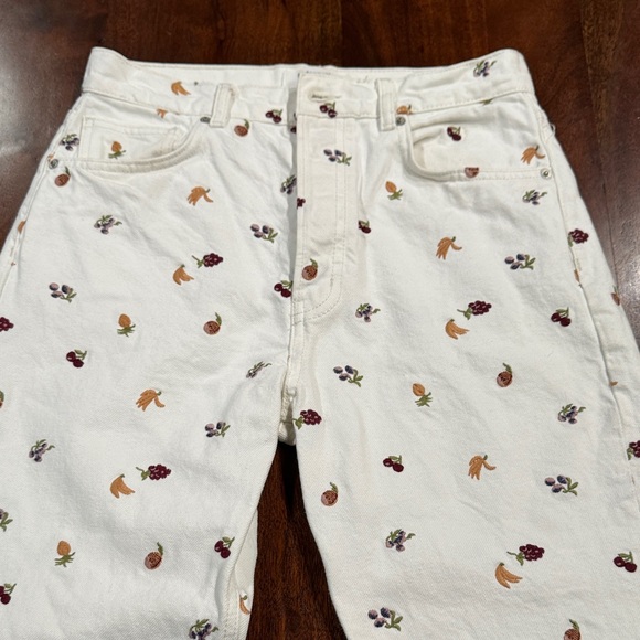 Reformation Cynthia Fruitloops High Rise Straight Jeans - Picture 10 of 14